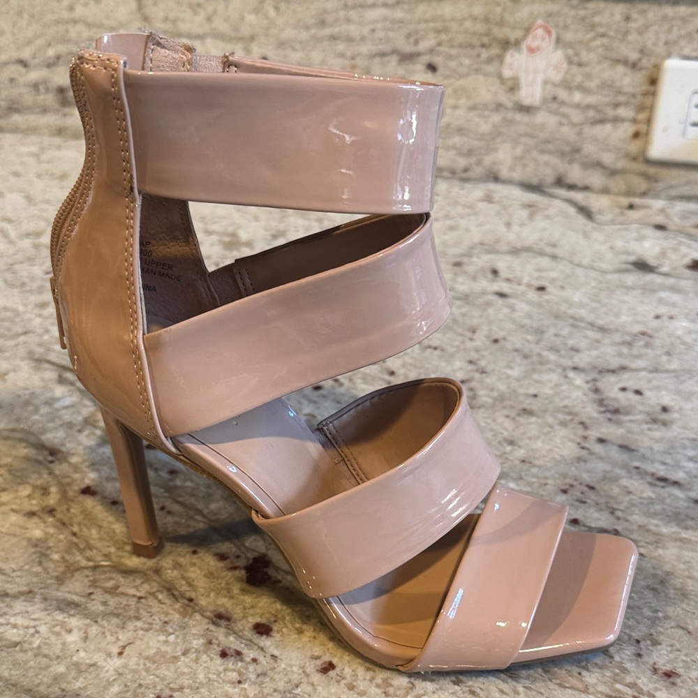 Elegant Nude Strappy Heels